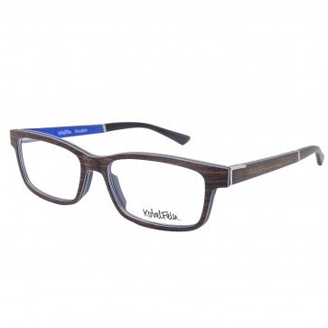 Kobelfein Holzbrille Houston 4005-1 schwarz mit Sehstärke 