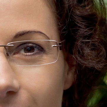 Brillenglas mit Entspiegelung