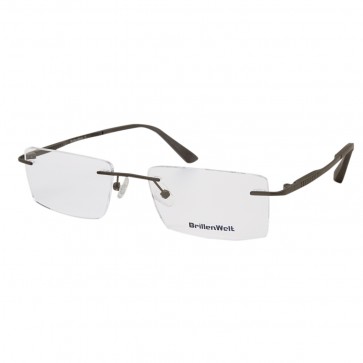 BrillenWelt Brille in Sehstärke braun mit Federscharnier Titan 4305-2