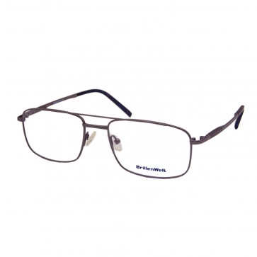 BrillenWelt Brille in Sehstärke braun mit Federscharnier Titan 4306-2