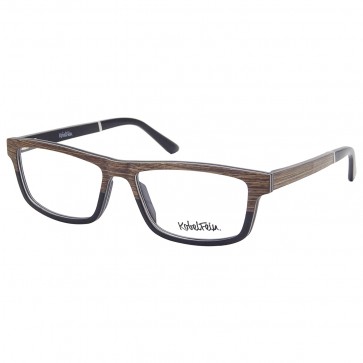 Aluminium Brille Holzbrille mit Sehstärke Echtholz 