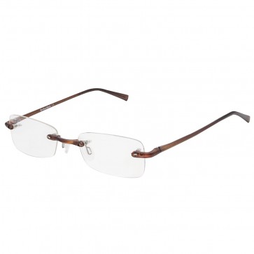 BW 5995 randlose Brille whynot Fassung Kunststoff braun