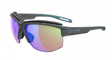 Sportbrille Evil Eye pathline pro Gr. L e042 6500 matt dark grey / LST VARIO blue-green Mirror NEU! inkl. Ersatz Nasenauflagen