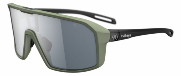 Sportbrille Evil Eye roadsense Gr. S e037 5500 forest green / LST grey silver Mirror NEU!  inkl. Ersatz Nasenauflagen
