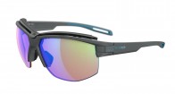 Sportbrille Evil Eye pathline pro Gr. L e042 6500 matt dark grey / LST VARIO blue-green Mirror NEU! inkl. Ersatz Nasenauflagen