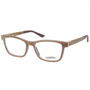 Kobelfein Holzbrille Denver 4003-1 braun mit Sehstärke 