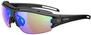 Sportbrille Evil Eye trace pro Gr. L e001 9300 matt black / LST vario blue-green Mirror NEU!