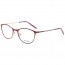 Wunderschöne Brille mit Sehstärke Metall bunt rot pink Brillenbügel 