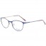 Wunderschöne Brille mit Sehstärke Metall bunt blau Brillenbügel 