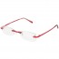 BW 5995 randlose Brille whynot Fassung Kunststoff matt rot