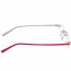 BW 5995 randlose Brille whynot Fassung Kunststoff rot silber