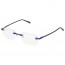 BW 5995 randlose Brille whynot Fassung Kunststoff matt blau